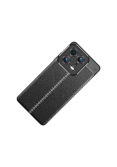 Xiaomi Mi 13 Kılıf Deri Görünümlü Silikon Kamera Korumalı Üstün Koruma Pazarplus Siyah