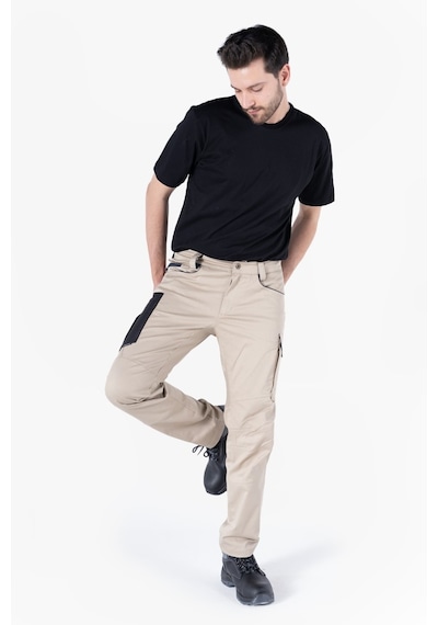 F 2144 Kordura Takviyeli Likralı Pantolon Camel-lacivert Kamel - Lacivert
