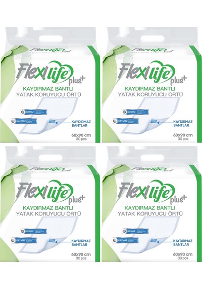 Flexi Life Hasta Alt Açma Yatak Koruyucu Örtü 60 90cm 120 Adet