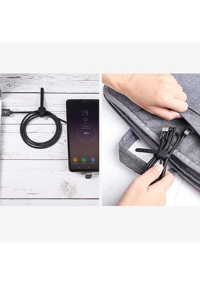 Kuulaa U-Shape Mobile Game Usb Type C Oyuncu Şarj Kablosu 1Metre (531394938)-Siyah
