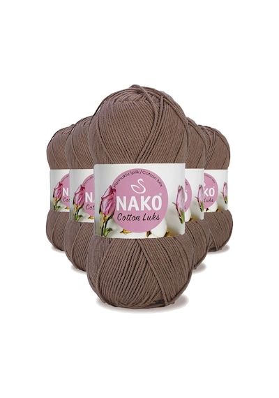5 Adet Cotton Lüks Yelek Tunik Kazak Bluz Hırka İpi Yünü Toprak 97583