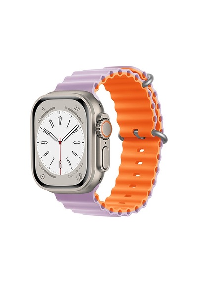 Apple Uyumlu  Watch 42 MM 44 MM 45 MM 49 MM Kordon Ocean Silikon Kordon 1/2/3/4/5/6/se/7/8/ultra