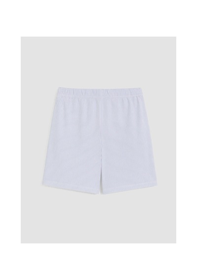 Lcw Young Beyaz Bisiklet Yaka Kadın Şortlu Pijama Takımı