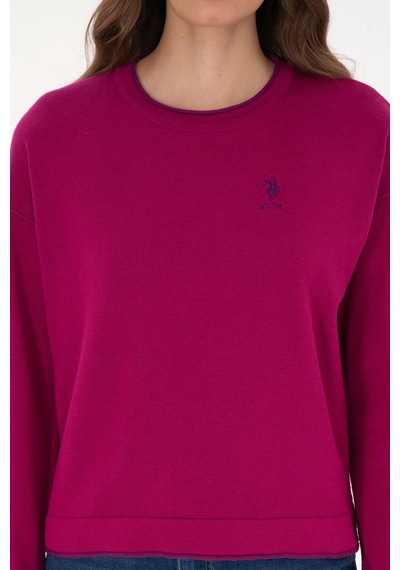 U.s. Polo Assn. Kadın Fuşya Kazak /triko 50314675-vr023 Fusya
