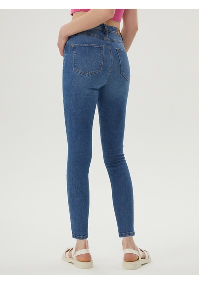 Natalie Skinny Fit Kadın Pantolon Lacivert