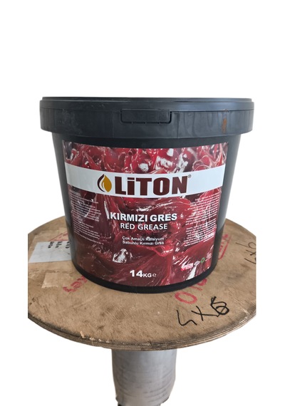 Liton Kauçuklu Gres Kırmızı 14 KG
