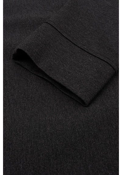 Goffra Erkek Focus Esnek Kumaş Yumuşak Dokulu Günlük Sweatshirt Antrasit M401-r0342-04