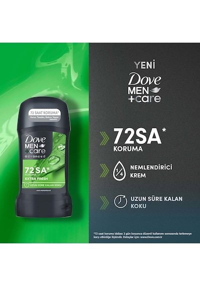 Dove Men +care Advanced Erkek Deodorant Extra Fresh 150 Ml + Extra Fresh Stick 50 Ml