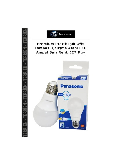 Premium Pratik Işık Ofis Lambası Çalışma Alanı Led Ampul Sarı Renk E27 Duy
