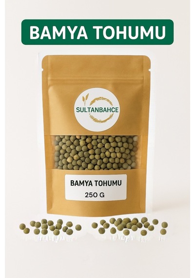 Sultanbahçe Doğal Bamya Tohumu - Katkısız - Kurutulmuş - Şifalı Gıda - 250 Gr