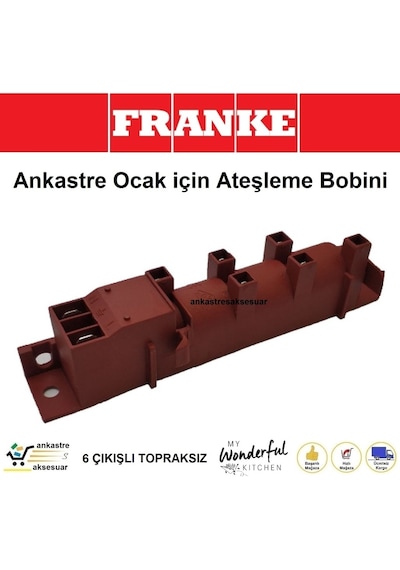 Franke Uyumlu Dominox Ocak Çakmak Ateşleme Jeneratör Trafo Manyeto Bobin - 390835157