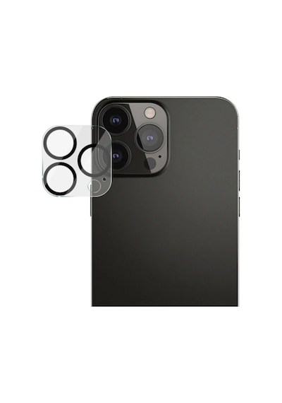 Ally İphone 13 Pro-13 Pro Max 3d Full Tempered Glass Cam Kamera Koruyucu- 5775
