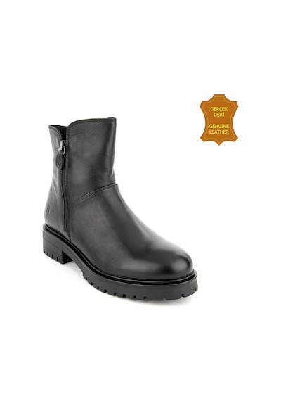 Hush Puppies Eretria 725029 Gerçek Deri, Anatomik, Kadın Bot Siyah Siyah