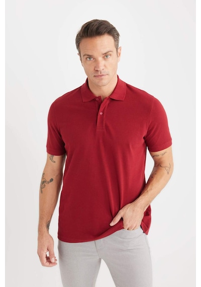 DeFacto %100 Pamuk Regular Fit Polo Yaka Kısa Kollu Basic Düz Pike Kumaş Tişört C1293AX25SPBR229 DeFacto %100 Pamuk Regular Fit Polo Yaka Kısa Kollu Basic Düz Pike Kumaş Tişört C1293AX25SPBR229