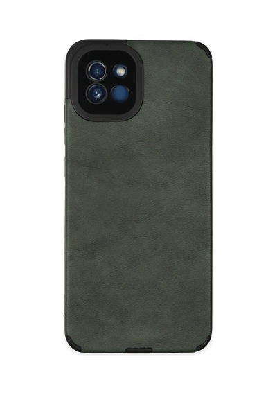 Samsung Galaxy  Uyumlu,  A03 Kılıf Loop Deri Silikon - Yeşil