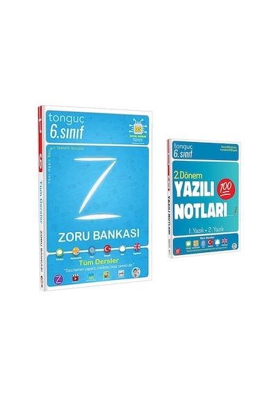 Tonguç 6. Sınıf Zoru Bankası Tüm Dersler 2. Dönem Yazılı Notları