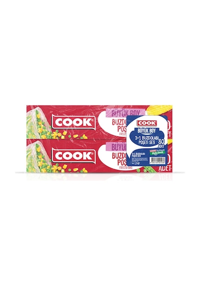 2 Adet Cook Buzdolabı Poşeti 3+1 Büyük 80'li