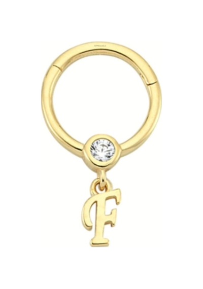 Altın Halka Harf Piercing 14 Ayar Harfler Mevcut