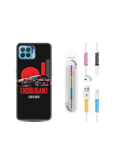 Oppo Reno 4 Lite Kılıf Kablo Koruyuculu Hooligan 1636