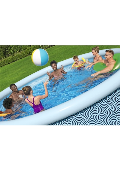Bestway 57372 Fast Set Çember Şişme Havuz Seti 4,57 M X 1,07 M Mavi - Beyaz