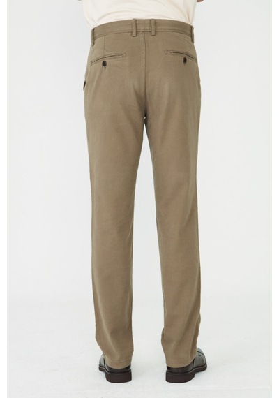 Koyu Bej Modern Kesim Chino Erkek Spor Pantolon VİZON Koyu Bej Modern Kesim Chino Erkek Spor Pantolon VİZON
