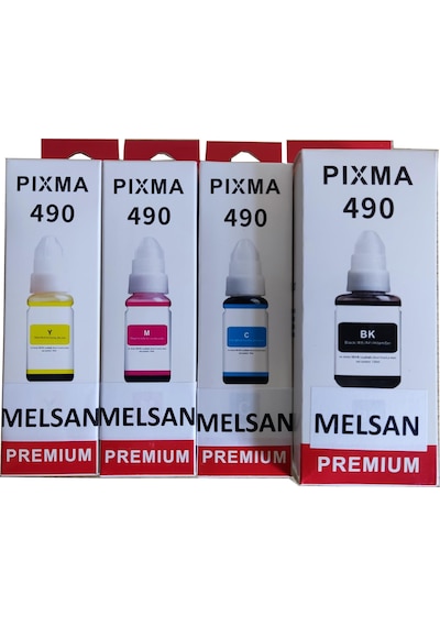 Canonuyumlu Pixma Gı-490 Mürekkep 4 Renk Takım