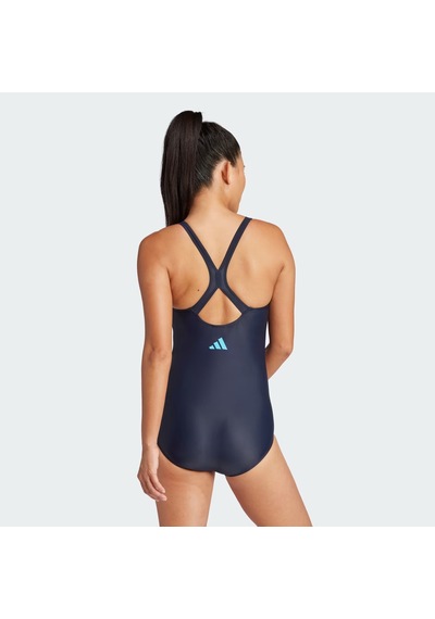 Adidas Padded 3-stripes Closed-back Kadın Mayo Jh3320 Lacivert