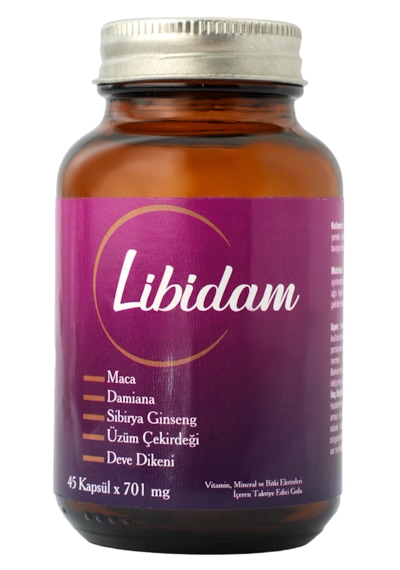 Sepe Natural Libidam Maca Damiana Sibirya Ginseng Ekstreleri Kadın Erkek Multivitamin Mineral 45 Kapsül X 701 Mg