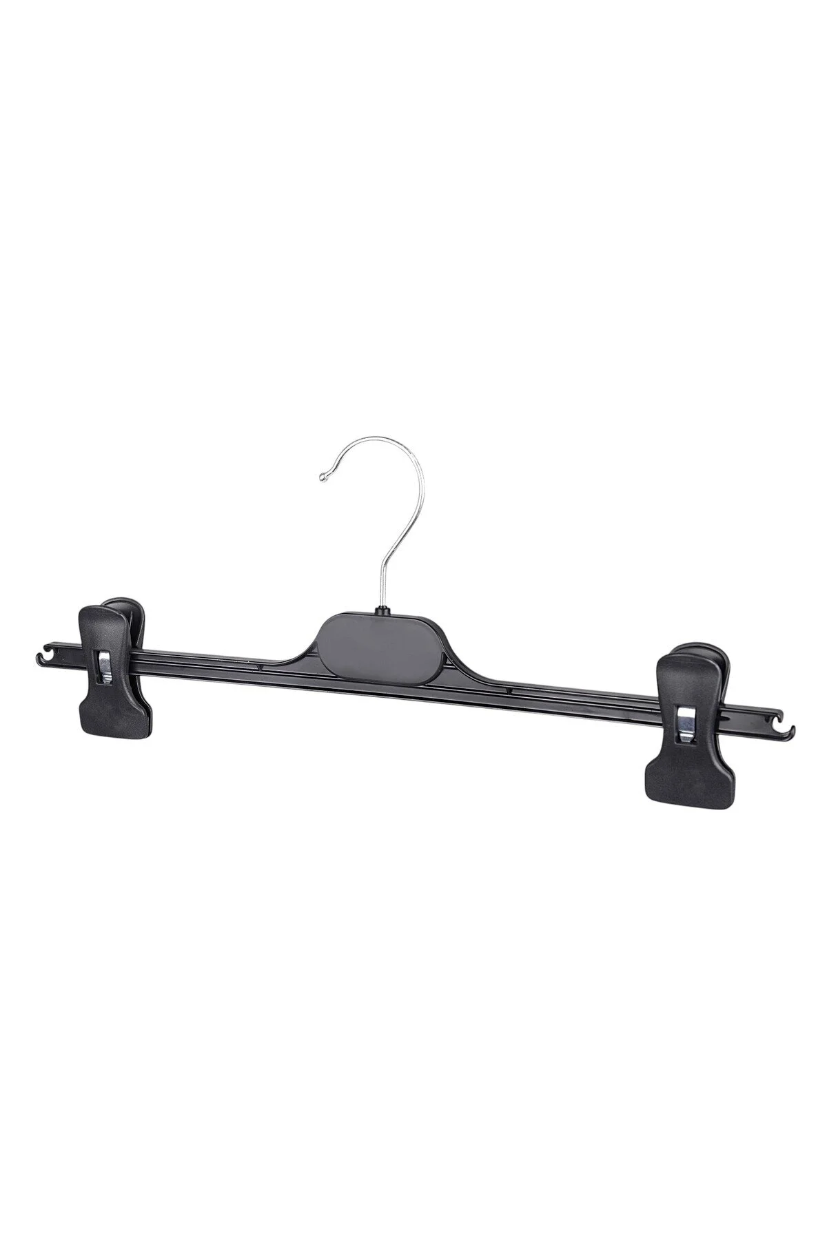 Ayarlanabilir Mandallı, Pantolon Etek Askısı, Şort Askısı, Siyah Renk, 40 Cm, 10 Adet Siyah