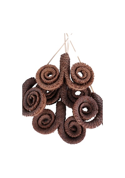 Yapay Çiçek Sitesi Kuru Çiçek Doğal Palm Ring 50 Cm 5 Adet Naturel