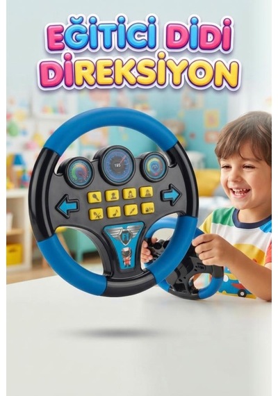 Eğitici Sesli Direksiyon Minik Sürücülerin Eğlenceli Yol Arkadaşı 09054730
