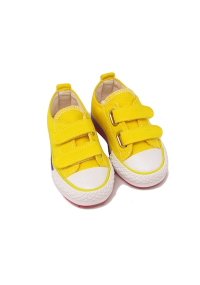 Kanuga Magl1202 Sarı Unısex Çocuk Çift Cırtlı Converse Sari