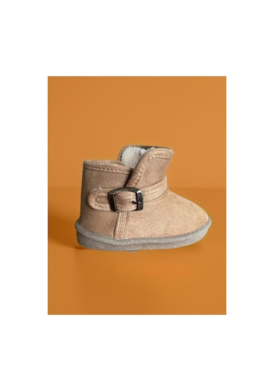 Gezer Unisex Çocuk Kışlık Rahat Taban Ev Bahçe Panduf Camel