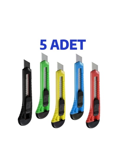5 Adet Büyük Boy Plastik Maket Bıçağı - Falçata