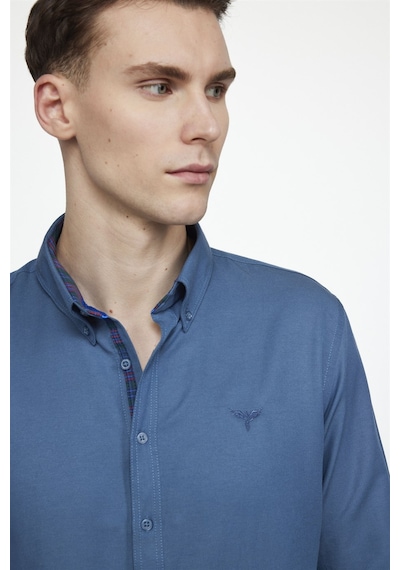 Tudors Slim Fit Pamuklu Kolay Ütü Düz Erkek Petrol Gömlek 27329 Petrol Tudors Slim Fit Pamuklu Kolay Ütü Düz Erkek Petrol Gömlek 27329 Petrol