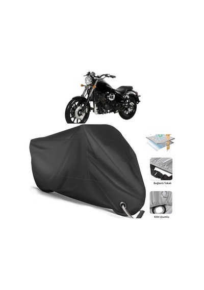 Daelim Daystar 250 Motor Branda (Bağlantı, Kilit Uyumlu)-Siyah (457266232)