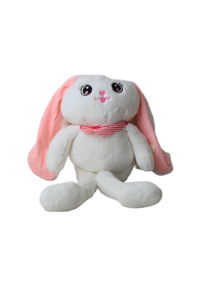 İthal Kumaş Kulakları & Ayakları Uzayıp Küçülen Sevimli Tavşan Peluş Oyuncak & Uyku Arkadaşı 75 Cm. 001
