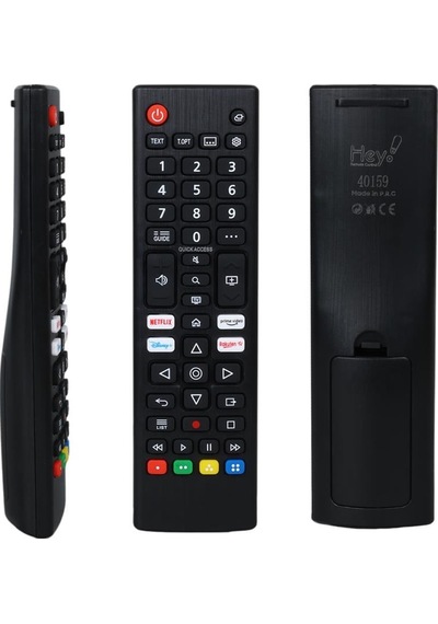 Hey LG Uyumlu Netflix Prime Video Disney Plus Tuşlu Lcd Led Tv Kumanda Akb76040305