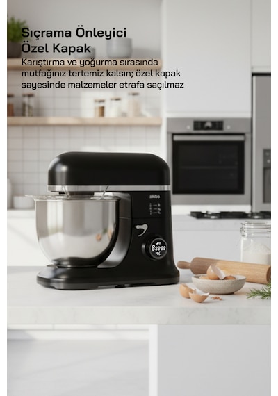 Sinbo SMX-2773 7.5 L 1500 W Dijital Ekranlı Zaman Ayarlı Stand Mikser