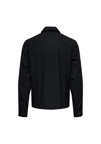 Only & Sons Onsmıro Erkek Overshirt Gömlek Regular Fit Günlük Rahat Siyah