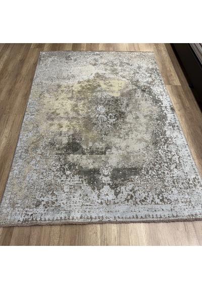 Hoom Rugs Arkaik Plz 06 Antrasit Etnik Renkli Vintage Makine Halısı Çok Renkli