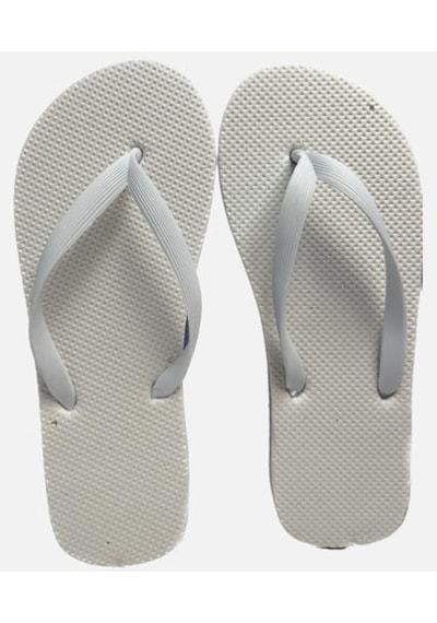 10 Adet Parmak Arası Beyaz Erkek Terlik Eva Taban 14 Mm Flip Flop 44 Numara Resimdeki Renk