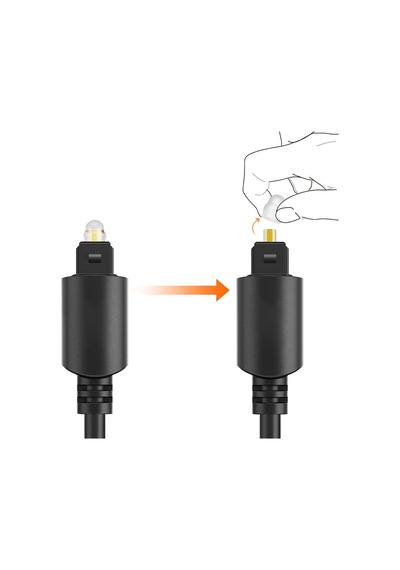 Powermaster Pm-952 Optik Ses Kablosu 1 Metre - Dijital Toslink Siyah