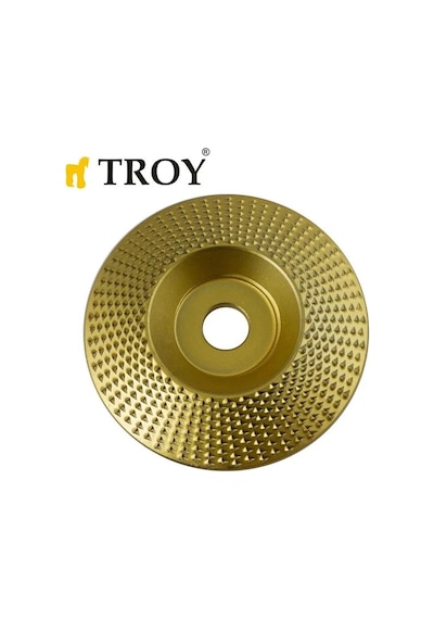 Troy 25076 Avuç Taşlama İçin Ahşap Aşındırıcı Disk, Trapezoidal, 125mm