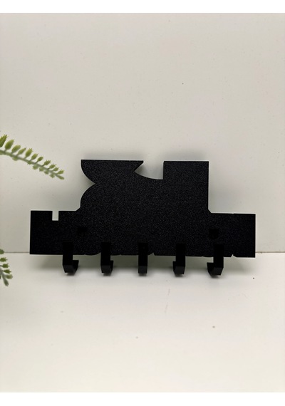 3d Baskı Dekoratif Kawasakı Model Motorcu Anahtar Askılığı Siyah - Yeşil