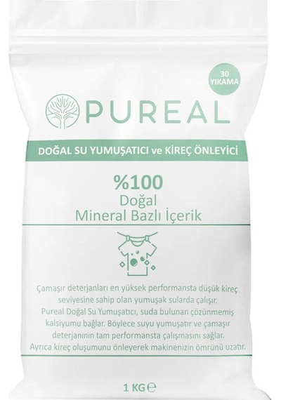 Pureal Doğal Su Yumuşatıcı Ve Kireç Önleyici 1 Kg Tekli