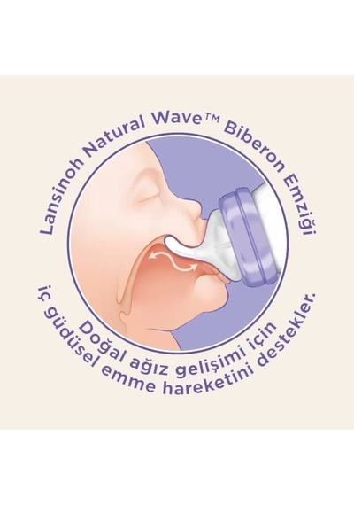Mey İthalat Biberon Natural Wawe Biberon Emziği 240 Ml
