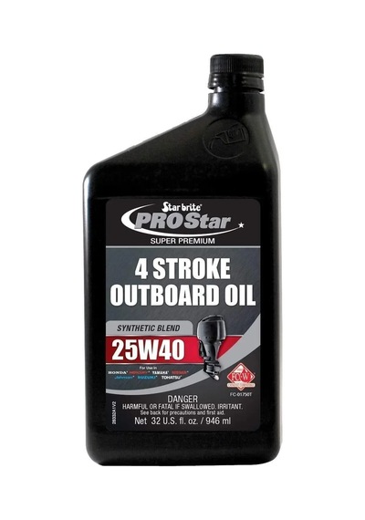 Starbrite - Pro Star 25w-40 Sentetik Karışımlı 4 Zamanlı Marin Motor Yağı 946 Ml : Yüksek Devirlerde Maksimum Güç, Üstün Koruma