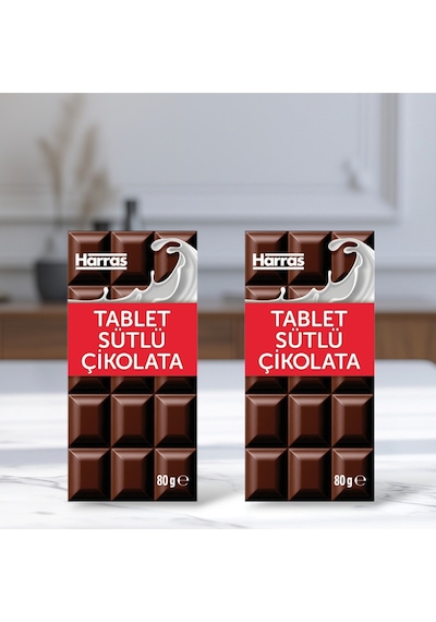 Sütlü Tablet Çikolata 80 G X 2 Adet