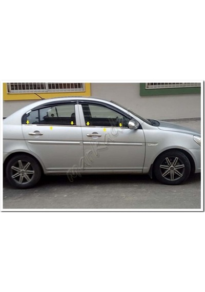 Woc Chrome Hyundai Accent Era Krom Cam Çıtası 4 Parça Paslanmaz  Ç